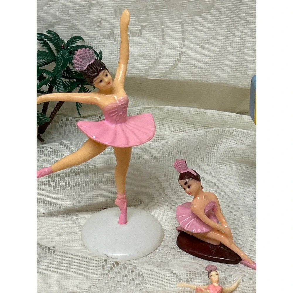 Vintage Cake Toppers and Candles Lot‎ 40+ Ballerina Fishing Birthday Party Decor